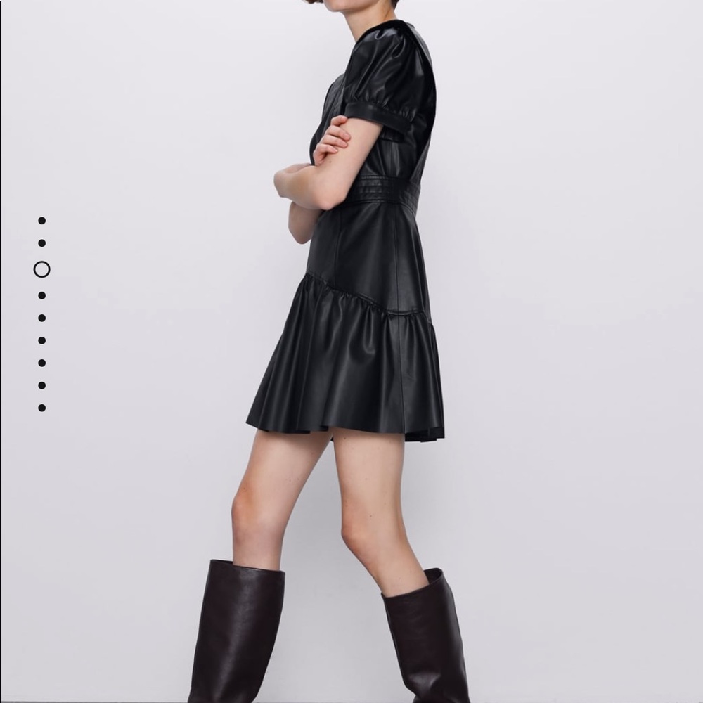 Zara Faux Leather Dress